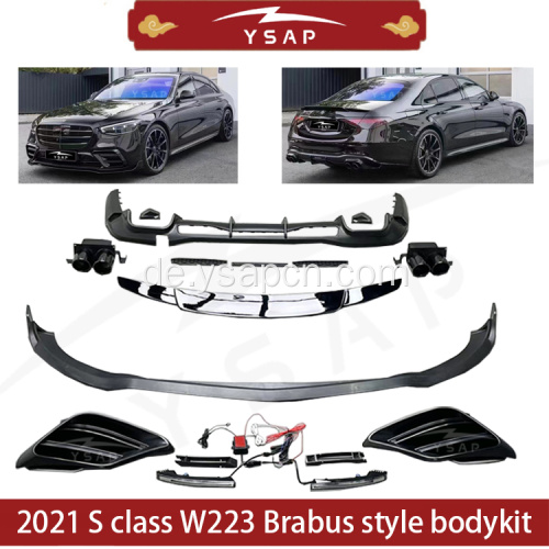 Bodykit im Brabus -Stil für 2021 S Klasse W223